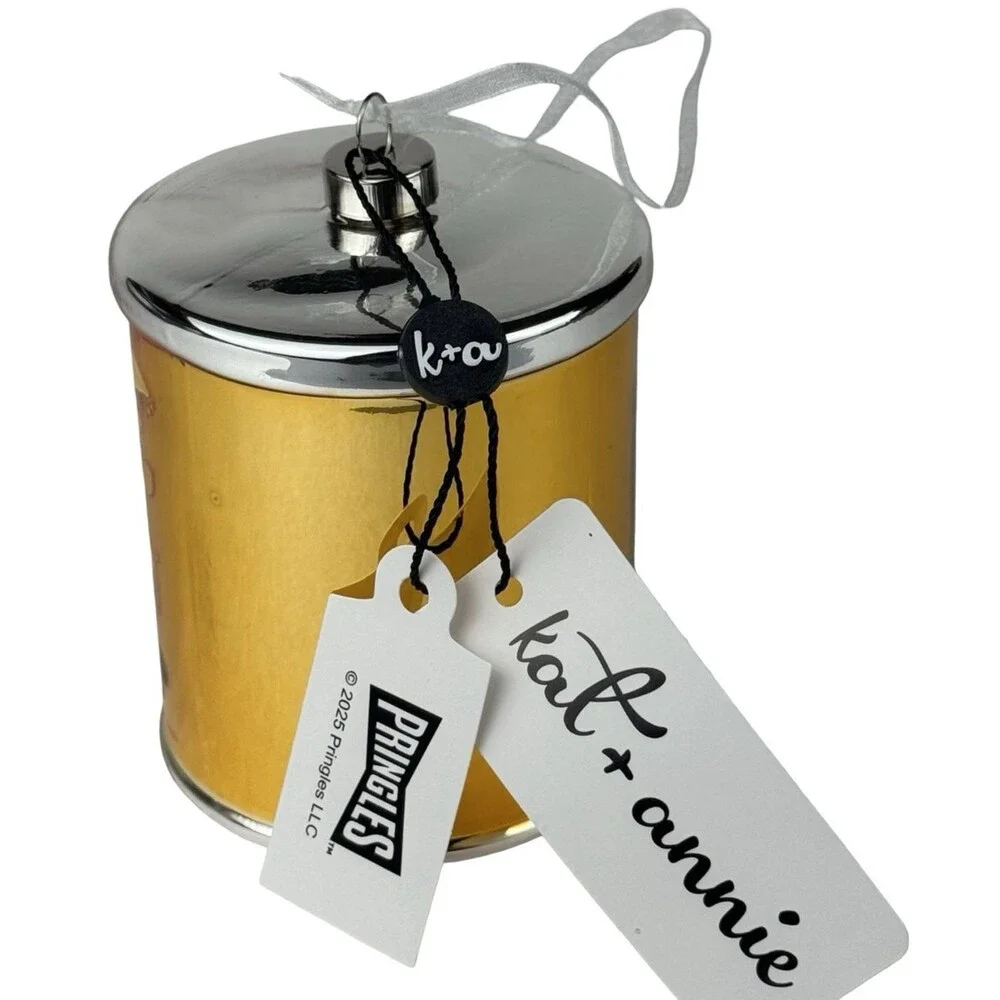 Pringles Can Christmas Tree Ornament Mr. Pringle Hanging Decorative Patoto Chips